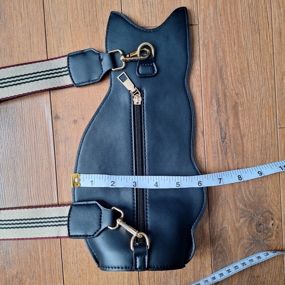 Black Cat-Shaped Cross Body Bag - Picture 4 of 6
